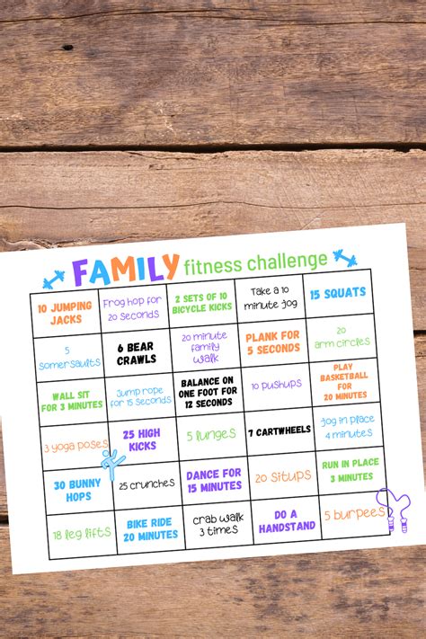 Family Fitness Challenge Pin - Brooklyn Active Mama