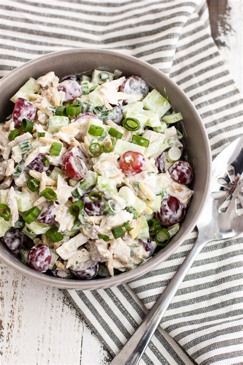 Sweet And Savory Chicken Salad With Creamy Yogurt Dressing