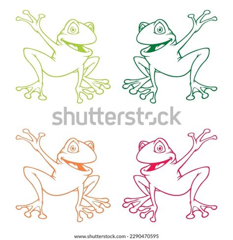 Smiling Frog Cartoon Character Vector Illustration Stock Vector (Royalty Free) 2290470595 ...