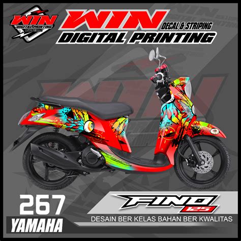 Jual Decal Custom Fino Full Body Desain Stitch Shopee Indonesia