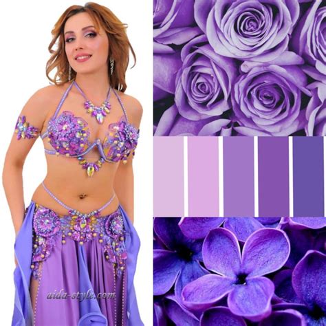 Purple Belly Dance Costume Collection From Aida Style