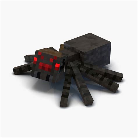 minecraft spider rigged 3d max