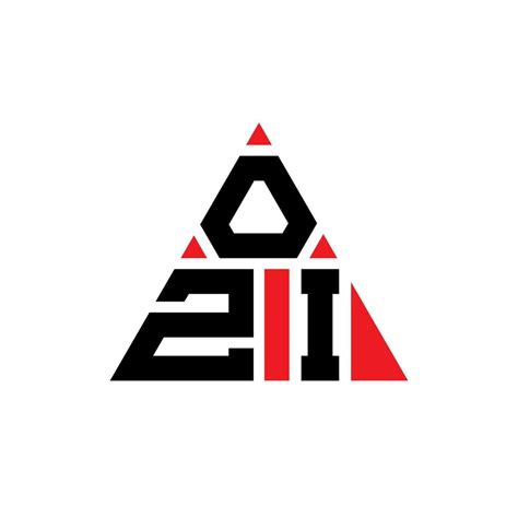 OZI triangle letter logo design with triangle shape. OZI triangle logo ...