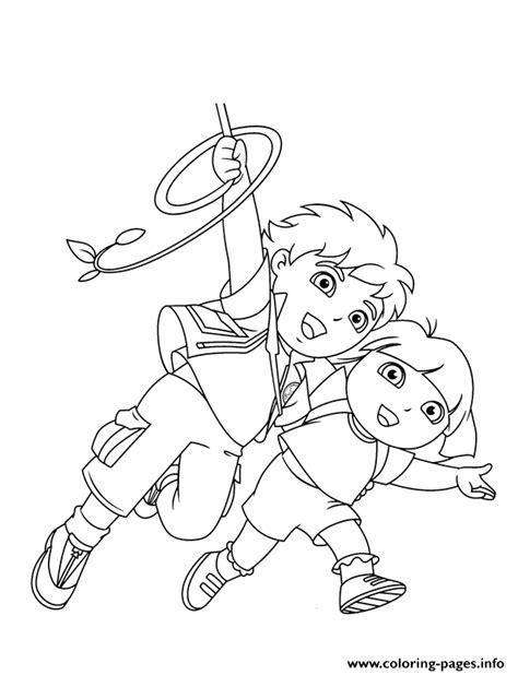 Dora Diego S Printf106 Coloring Page Printable