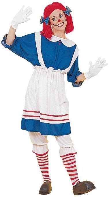 Womens Rag Doll Girl Costume Bluewhite One Size Modest Costume