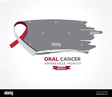 Vector Illustration Of Oral Cancer Awareness Month Observed In April