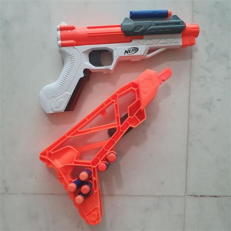 Nerf Sharpfire Blaster With 7 Foam Bullets Hobbies And Toys Toys And Games On Carousell