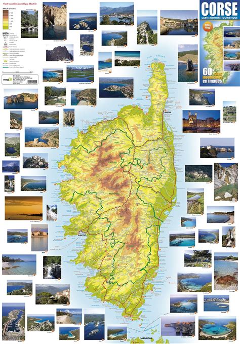 Carte De Corse Touristique Arts Et Voyages