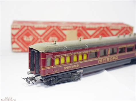 Märklin 352 H0 Speisewagen Mitropa mit Gussdrehgestellen