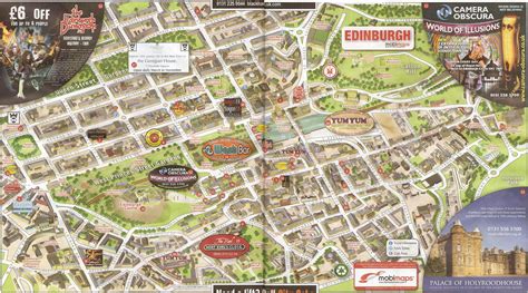 Mapa Turistico Edimburgo | Edimburgo, Mapa turístico, Edimburgo escocia