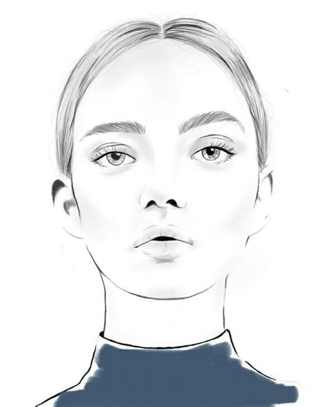 girl fashion illustration 메이크업 일러스트레이션 얼굴 차트 얼굴 그림 메이크업