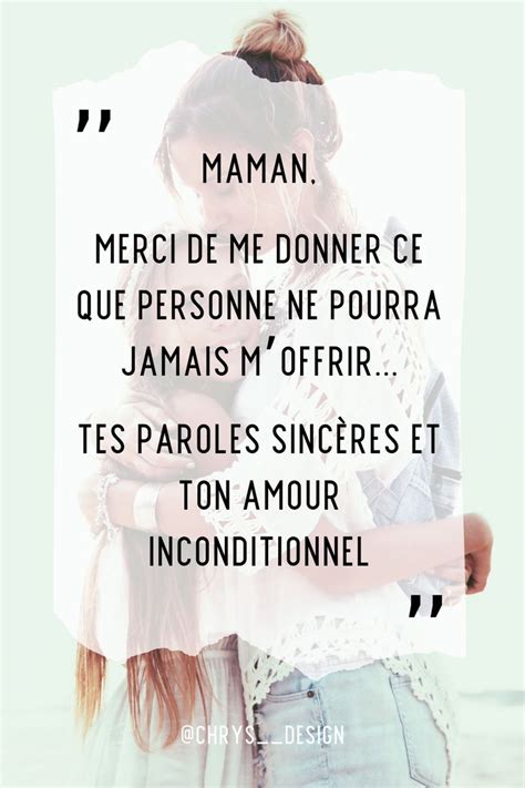 Maman Merci De Me Donner Ce Que Personne Ne Pourra Jamais M Offrir