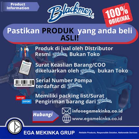 Pompa Blackmer Indonesia Kami PT Egamekinka