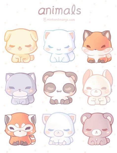 Animalitos kawaiiiii Art Kawaii, Cute Animal Drawings Kawaii, Kawaii ...