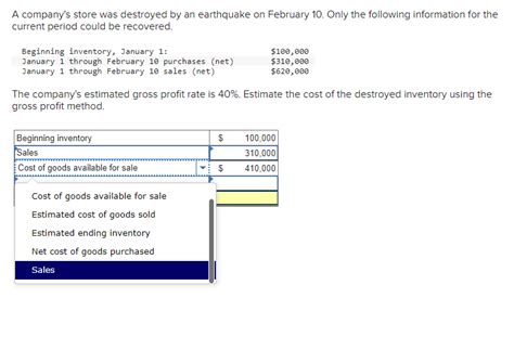 Solved A Company S Store Was Destroyed By An Earthquake On Chegg