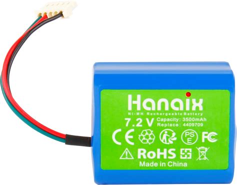 Amazon Hanaix 3500mAh 7 2V NiMH Replacement Battery For IRobot