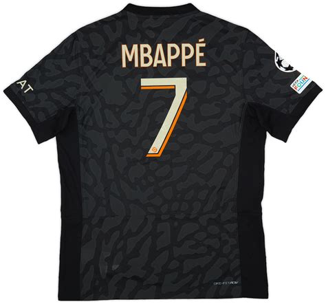 2023 24 Paris Saint Germain Authentic Third Shirt Mbappe 7 L