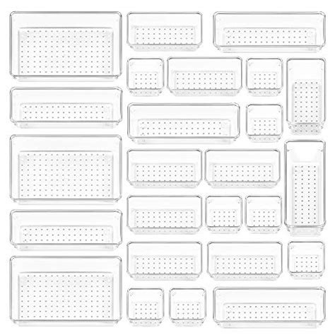 Ripley VTOPMART JUEGO DE 25 ORGANIZADORES DE CAJONES DE PLÁSTICO
