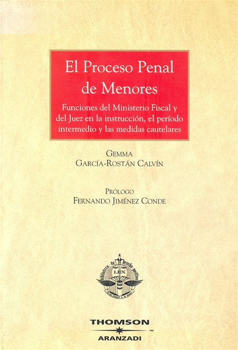 El Proceso Penal De Menores Editorial Temis