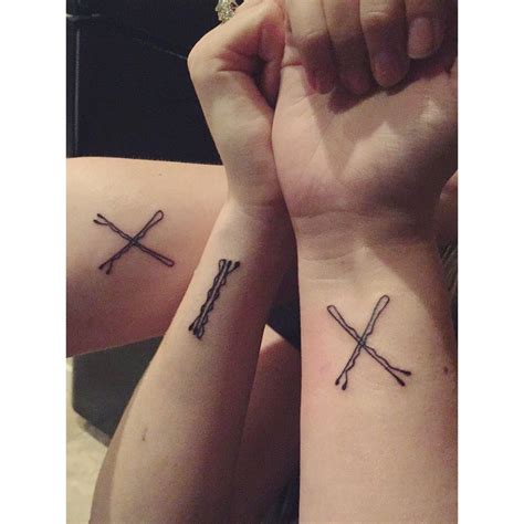 Friends Who Do Hair Together Stay Together Matching Bobby Pin Tattoos With My Cosmetology