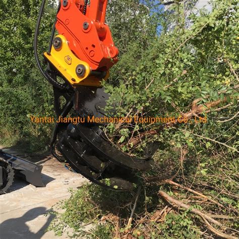 14ton 15ton 16ton 17ton 18ton Hydraulic Rotary Tree Shear Cutter For Excavators Tree Shear And