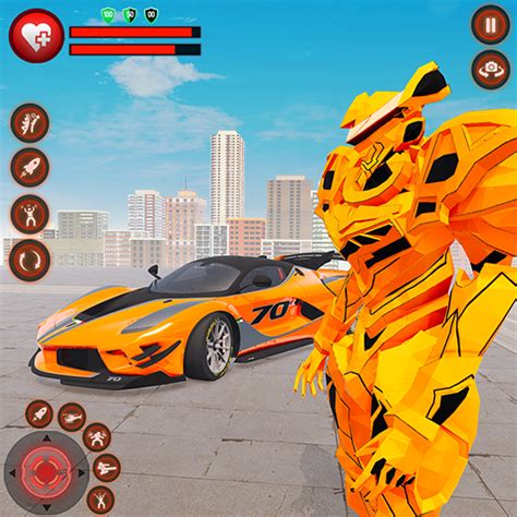 Megabot Robot Car Transform Games 3d Robot Transform Car Games Flying Robot Fighting Games