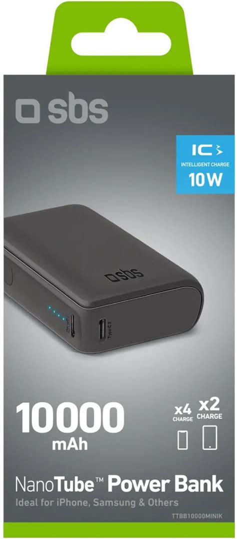 Sbs Powerbank Batteria Portatile 10000 MAh Ioni Di Litio Universale