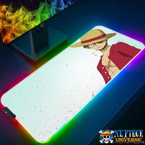 One Piece Luffy Mousepad Gaming Led Rgb Colors One Piece