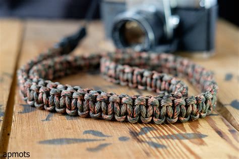 Braided Camera Strap Fall Camo Apmots Paracord Shoulder Sling