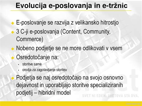 Internetni ponudniki in e-tržnice - ppt download