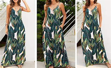 Etcyy Women S Sexy V Neck Summer Dress Beach Causal Floral Printed