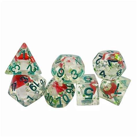 7pcsset Mushroom Conch Polyhedral Dice D4 D6 D8 D10 D12 D20 Game Dice