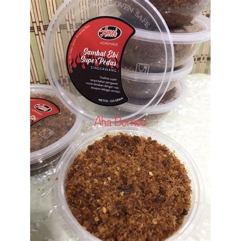 Jual Sambal Ebi Tabur AMOI Singkawang Homemade Abon Ebi Hebi Udang