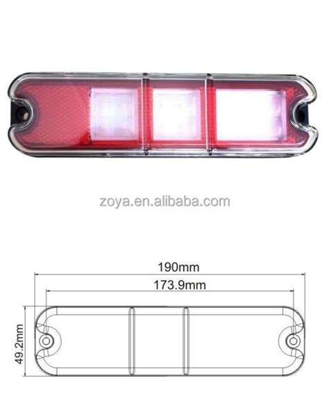 Auto Lamp C Led Forklift Light Dc V Tail Lamp Pcs Led Multi