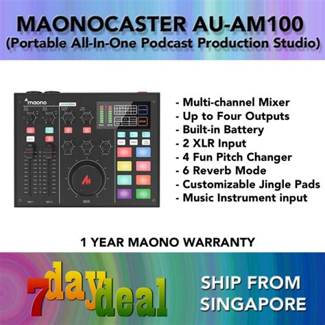 Maono Maonocaster Au Am All In One Podcast Production Studio Maono