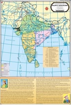 Rajput Kingdoms Map | Map, Kingdom, Empire