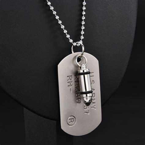 Plaque Militaire Homme Bijoux Homme Tendance