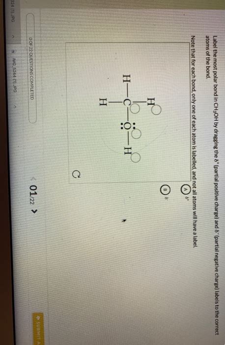 Solved Label The Most Polar Bond In Ch F By Dragging The Chegg