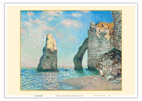 The Cliffs at Étretat France From an Original Color Painting by