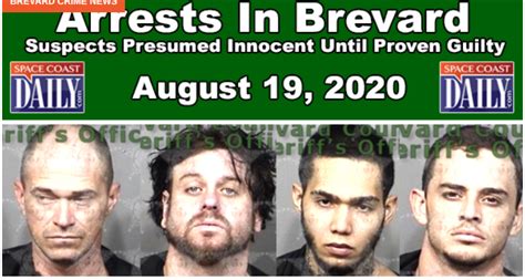 Brevard County Crime News – Aug. 20, 2020 – Brevard County Arrests