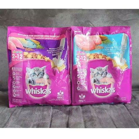 Jual Whiskas Junior Mackerel Ocean Fish With Milk 450gr Makanan