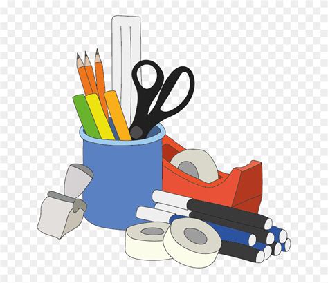 Stationery - Office Supplies Clipart - Png Download (#5511898) - PinClipart