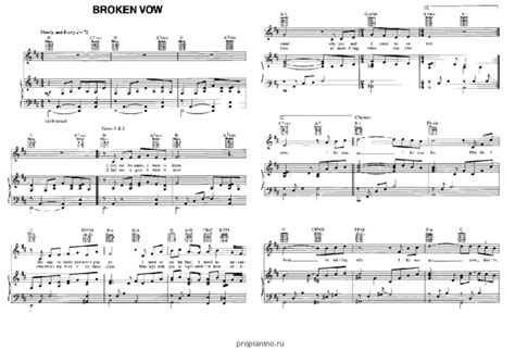 Ноты "Broken Vow" Josh Groban