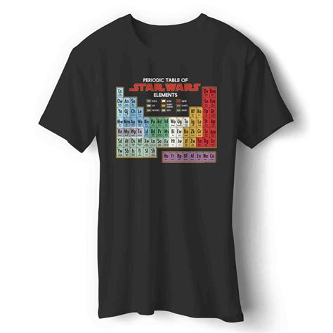 Jual Kaos Star Wars Periodic Table Of Elements Graphic Shopee Indonesia