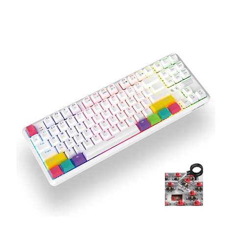 Ajazz K T Hot Swap Ασύρματο Gaming Μηχανικό Πληκτρολόγιο Tenkeyless με Custom Red διακόπτες
