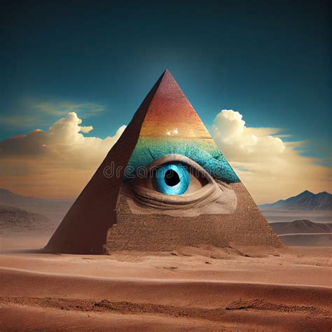 Multicolored Eye Of Providence All Seeing Eye Of God Ai Generative