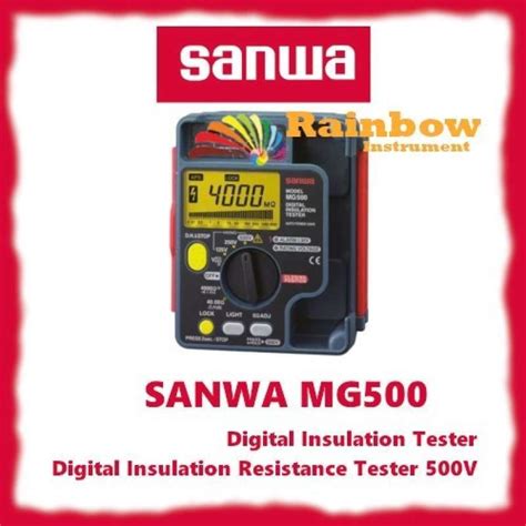 Promo Sanwa Mg Insulation Resistence Tester Megger V Mg