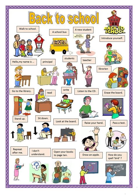 Back To School 1 Worksheet Free Esl Printable Worksheets Made By