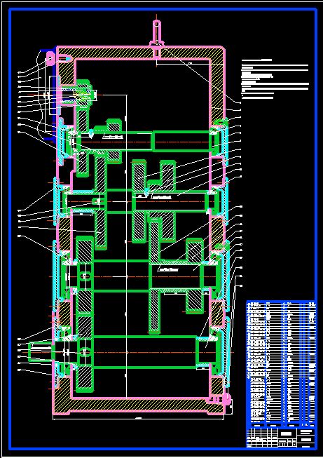 铣削组合机床及其传动装置设计autocad 2004模型图纸下载 懒石网