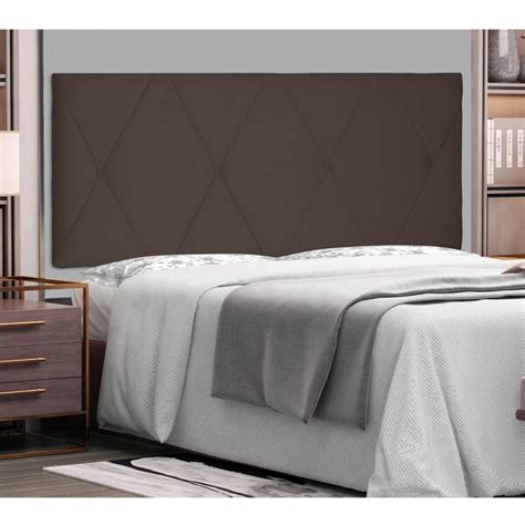 Painel Aquilla Cama Box King Cm Suede Ssx Multicoisas Caf